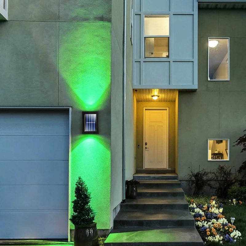 Waterproof Solar Up & Down Wall Light | Solar-Powered Garden Lamp
