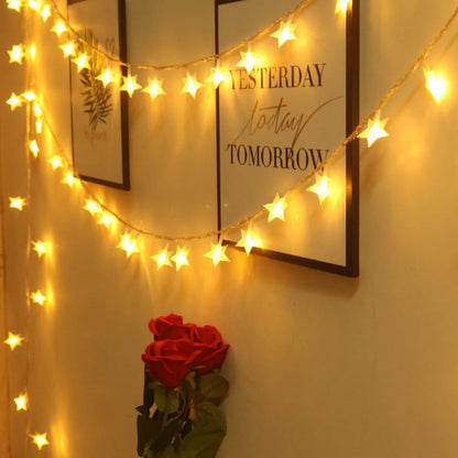 LED Star String Lights Outdoor – Bulb Fairy Garland Lights for Garden, Wedding, Party, Home & Christmas Decoration