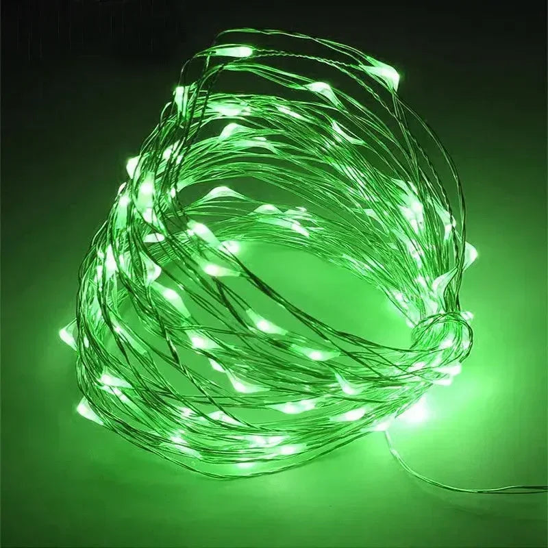 LED Copper Wire Fairy Lights 1M–30M – Holiday String Lighting for Christmas Tree & Party Décor