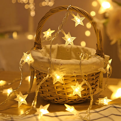 LED Star String Lights Outdoor – Bulb Fairy Garland Lights for Garden, Wedding, Party, Home & Christmas Decoration