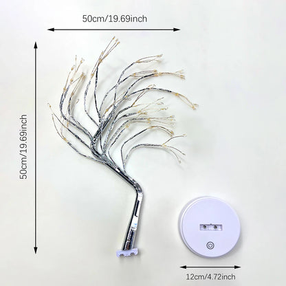 LED Tree Fairy Lights – Battery Operated Artificial Bonsai Table Lamp for Party, Holiday & Home Decor
