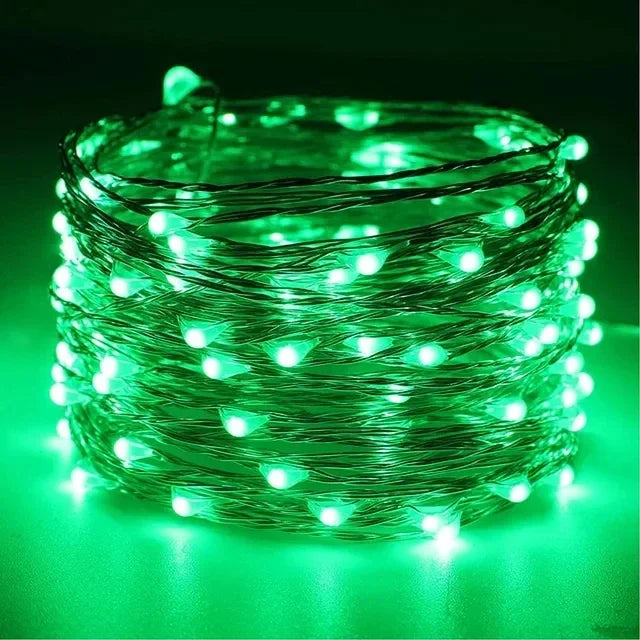 LED Copper Wire Fairy Lights 1M–30M – Holiday String Lighting for Christmas Tree & Party Décor
