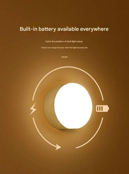 Rechargeable Magnetic LED Desk Lamp – Eye-Care Bedside Night Light for Students