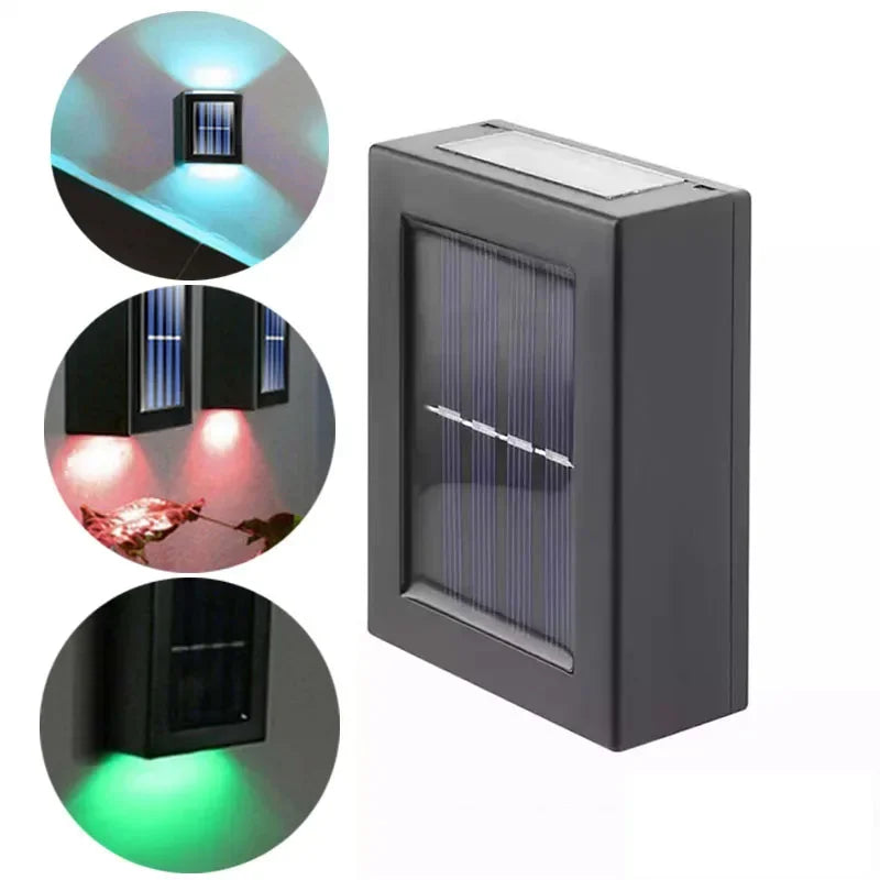 Waterproof Solar Up & Down Wall Light | Solar-Powered Garden Lamp
