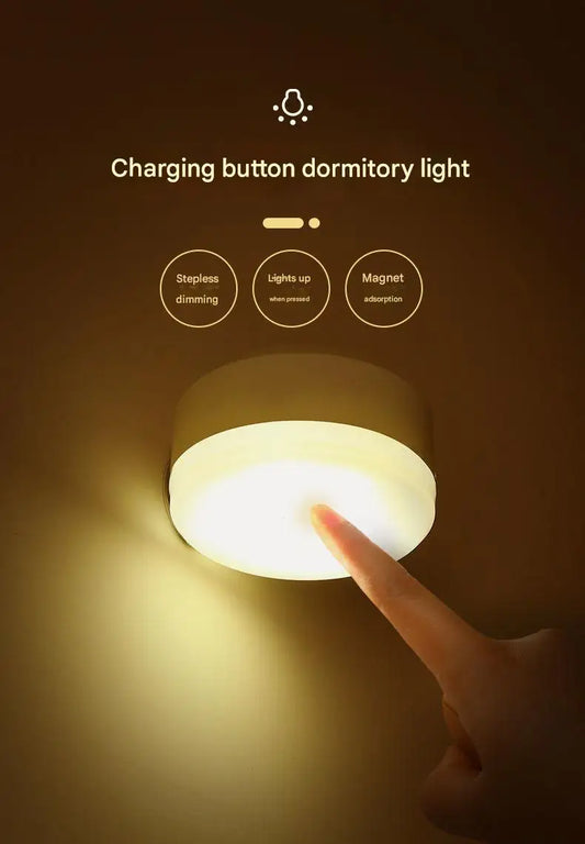 Rechargeable Magnetic LED Desk Lamp – Eye-Care Bedside Night Light for Students