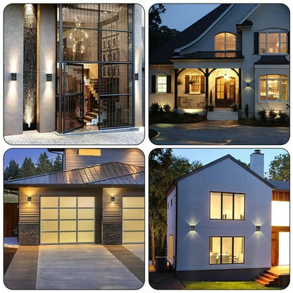 Waterproof Solar Up & Down Wall Light | Solar-Powered Garden Lamp