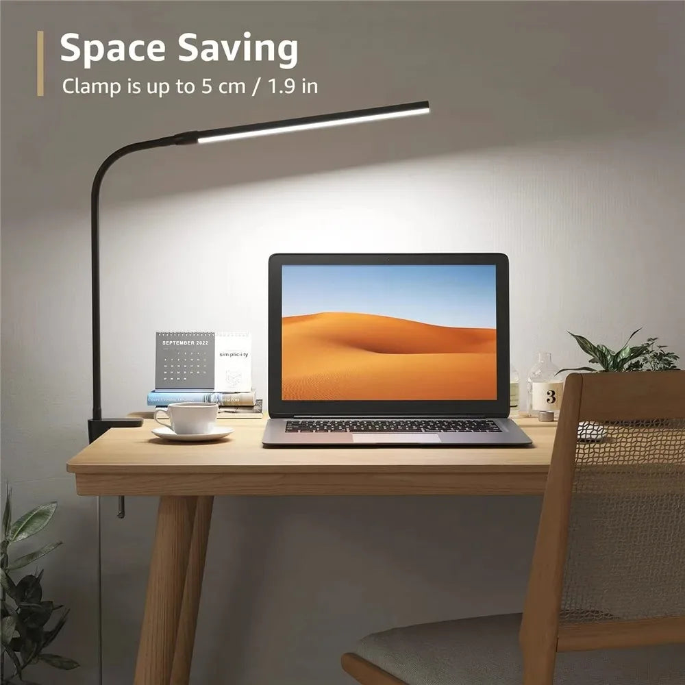 LED Double Head Desk Lamp – Extra Wide Adjustable Desk Light for Home Office